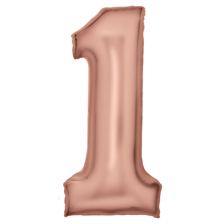 Amscan® Ballon Numéro 1 (86 cm) Silk Lustre Rose Gold