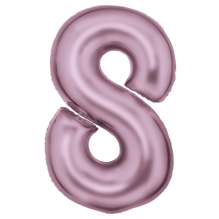 Amscan® Ballon Numéro 8 (86 cm) Soie Lustre Pastel Pink