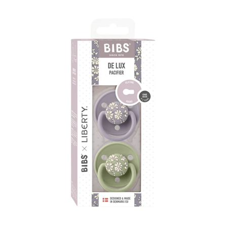 Bibs® Tétine bébé De Lux Liberty Silicone - Capel Silicone Sage Mix (0-36m)