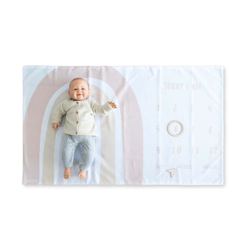 Photo de Evibell® Couverture Etape de bébé Milestone Blush