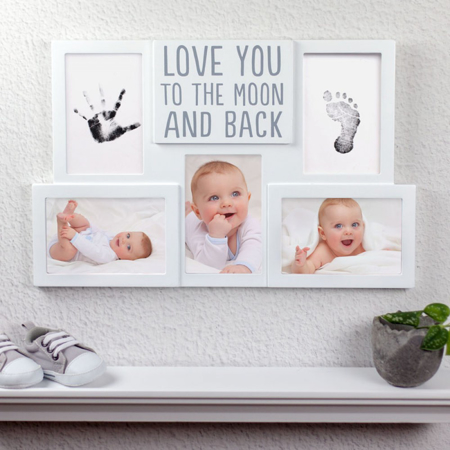 Photo de Pearhead® Cadre collage Babyprints Love you to the Moon and Back