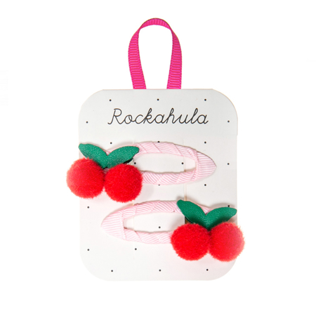 Photo de Rockahula® Pinces à cheveux - Sweet Cherry Pom Pom