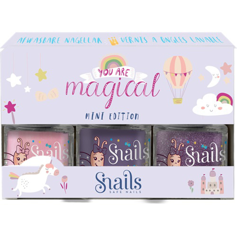 Photo de Snails® Set de vernis à ongles à base d'eau Magical Mini 7ml - Hope, Loving, PromGirl