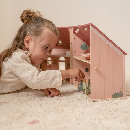 Photo de Little Dutch® Maison de poupée en bois portable