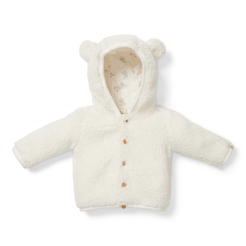 Photo de Little Dutch® Teddy jacket Baby Bunny Off-White