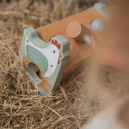Photo de Little Dutch® Jouet en bois avec marteau Little Farm 