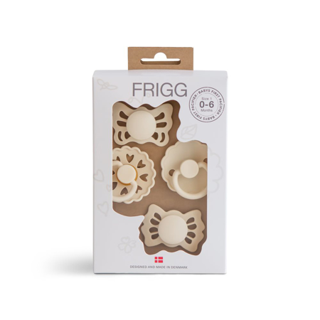 Photo de Frigg® Kit tétines Try-it Floral Heart Cream