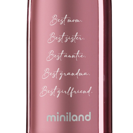 Photo de Miniland® Bouteille isotherme Deluxe 500ml Rose