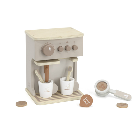 Photo de Label Label® Machine à café en bois Espresso Nougat