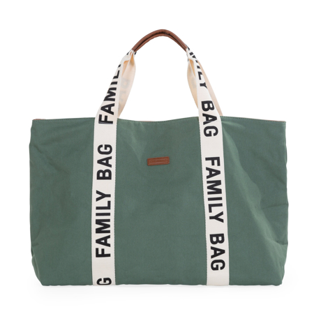 Childhome® Sac Family Bag Signature Canvas Green