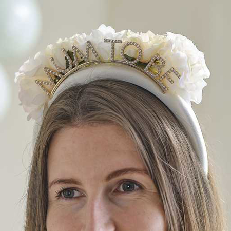 Photo de Ginger Ray® Floral Mum to Be Headband