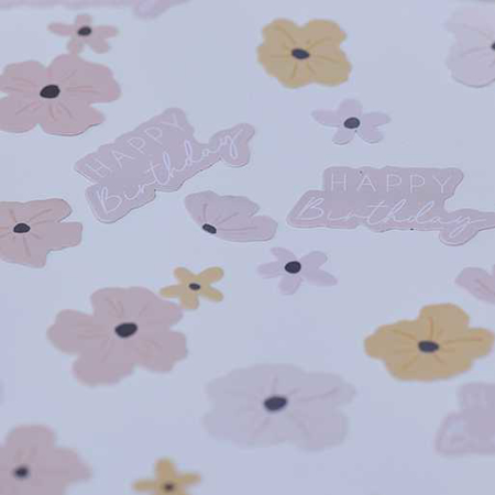 Photo de Ginger Ray® Confettis pour table Floral Happy Birthday