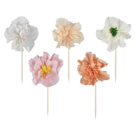 Ginger Ray® Décorations pour cupcakes Paper Flower 12 pièces