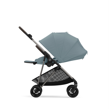 Cybex® Poussette Melio™ (0-15 kg) Stormy Blue (Taupe Frame)