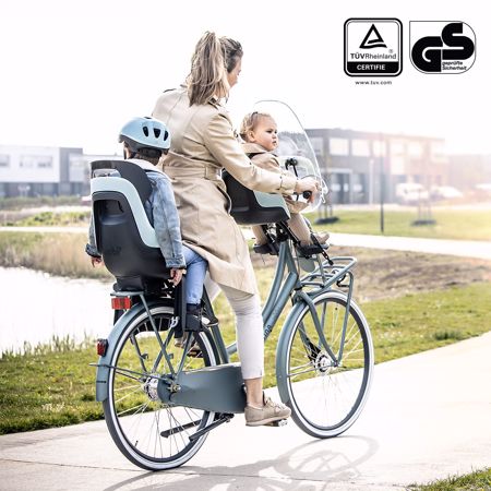 Photo de Bobike® Siège de vélo pour enfant ONE Maxi Frame&Carrier Urban Black