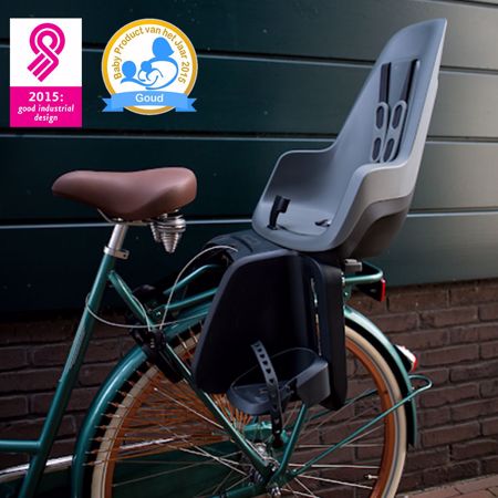 Bobike® Siège de vélo pour enfant ONE Maxi Frame&Carrier Urban Grey