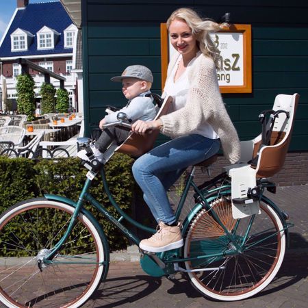 Photo de Bobike® Siège de vélo pour enfant Exclusive Tour Plus Carrier LED Toffee Brown