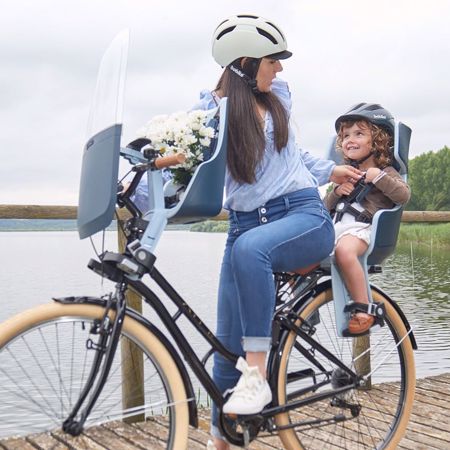Photo de Bobike® Siège de vélo pour enfant Exclusive Tour Plus Carrier LED Toffee Brown