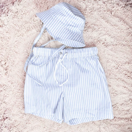 Photo de Swim Essentials® Short de bain Shorts Blue/White Striped