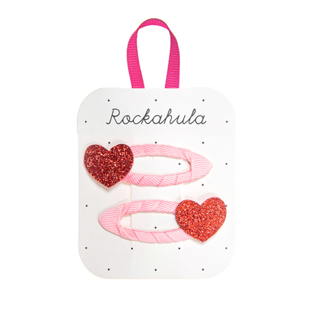 Photo de Rockahula® Pinces à cheveux Love Heart Glitter