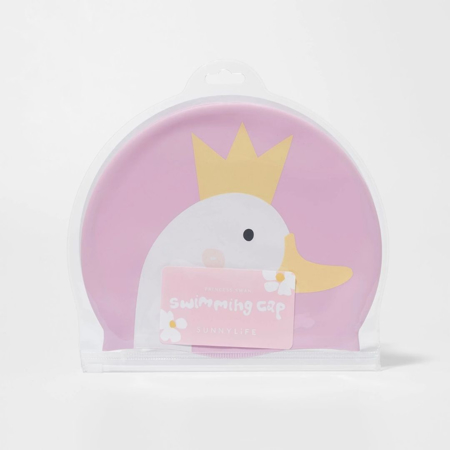 SunnyLife® Kids Swimming cap Princess Swan (3-9Y)