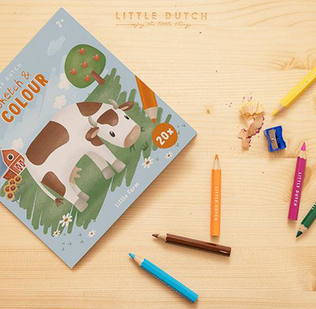 Little Dutch® Livre de coloriage Little Farm