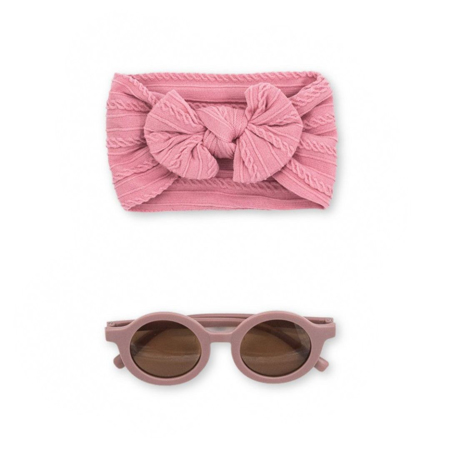 Evitas Bandeau BOHO et lunettes de soleil Pink
